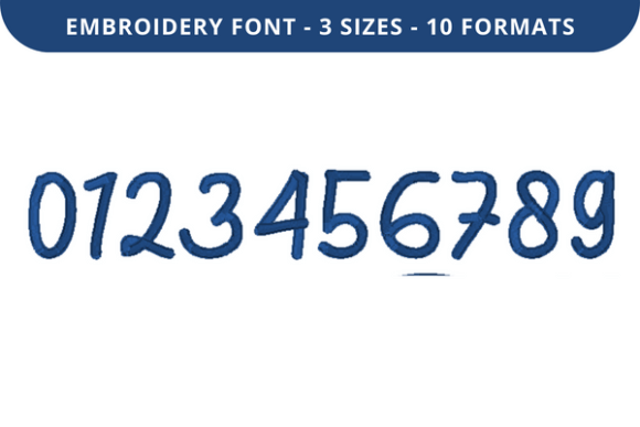 Atilla the Hug Font 0 to 9: A Perfect Embroidery Choice
