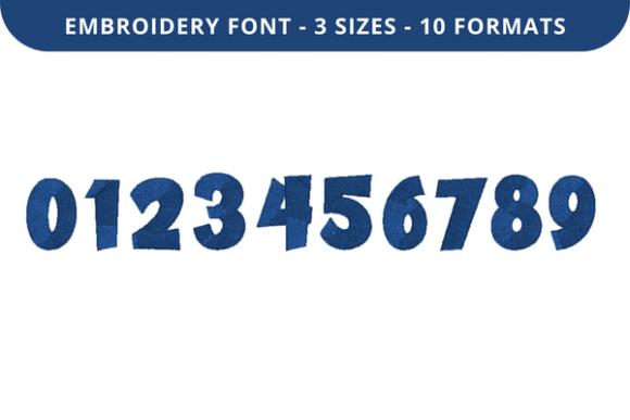 Cake Layer Font 0 to 9: A Versatile Embroidery Choice