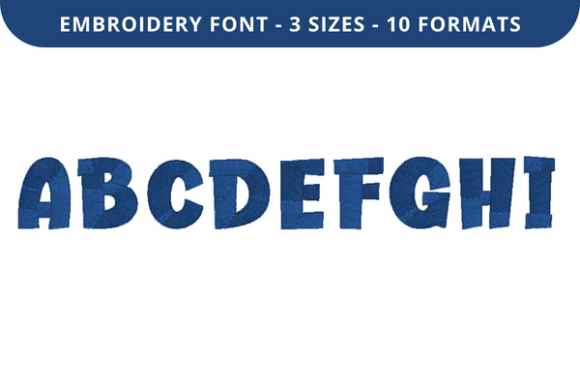 Cake Layer Font a to I: A Versatile Embroidery Choice