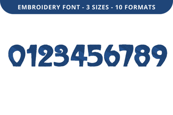 City Swirl Font 0 to 9: A Versatile Embroidery Design