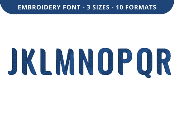 Experimunich Font J to R: A Versatile Embroidery Choice