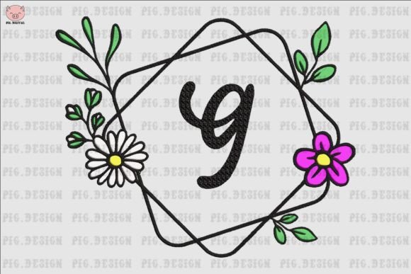 Flower Daisy Font G: A Charming Embroidery Choice