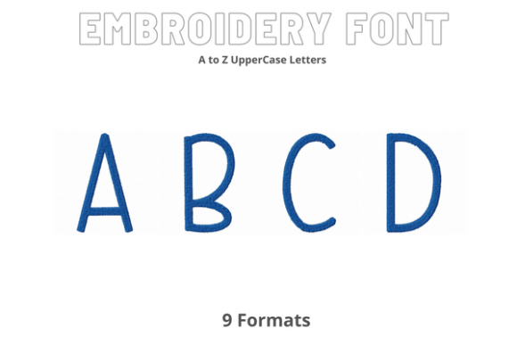 Font a to Z: A Versatile Embroidery Font for Seasonal Creations