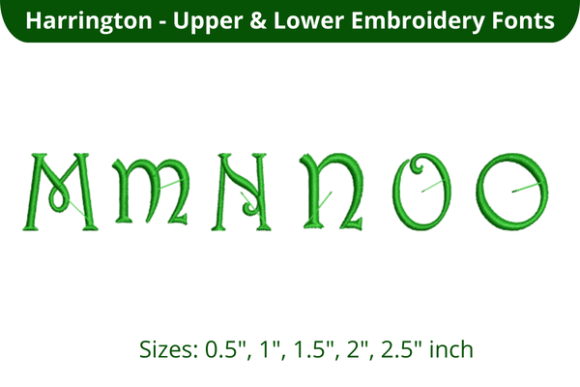 Harrington Font MNO: A Versatile Embroidery Choice