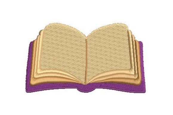 Large Open Book: A Classy Embroidery Design