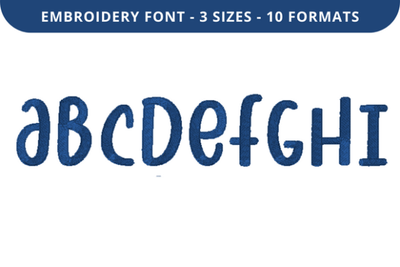 Lightness Font a to I: A Charming Embroidery Choice