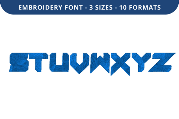 Metal Dude Font S to Z: A Bold Embroidery Choice
