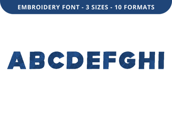Pure Block Font a to I: A Versatile Embroidery Choice