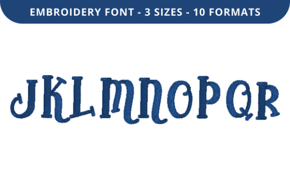 Review: Mystically Font J to R for Holiday Embroidery