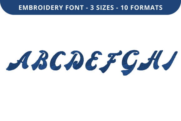 Review: New Retro Font a to I for Embroidery
