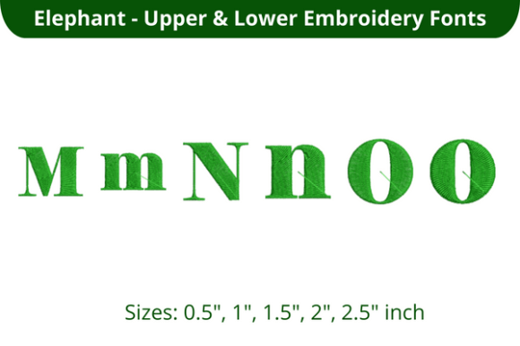 Review of Elephant Font MNO for Business Embroidery