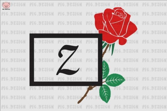 Rose Font Z: A Delicate Touch for Personalized Gifts